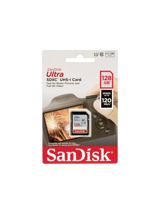 Հիշողության քարտ SANDISK SD ULTRA SDXC UHS-I SDSDUN4-128G-GN6IN 128GB 