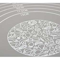 Chopping board MARMITON 17408 SLICONE GREY 40X30CM 