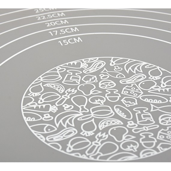 Разделочная доска MARMITON 17408 SLICONE GREY 40X30CM 