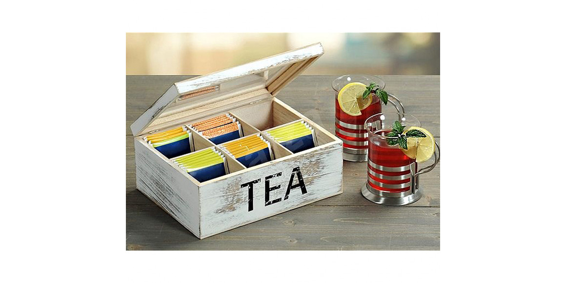 Ящики и карзины KESPER 58931 FOR TEA VINTAGE GREY 