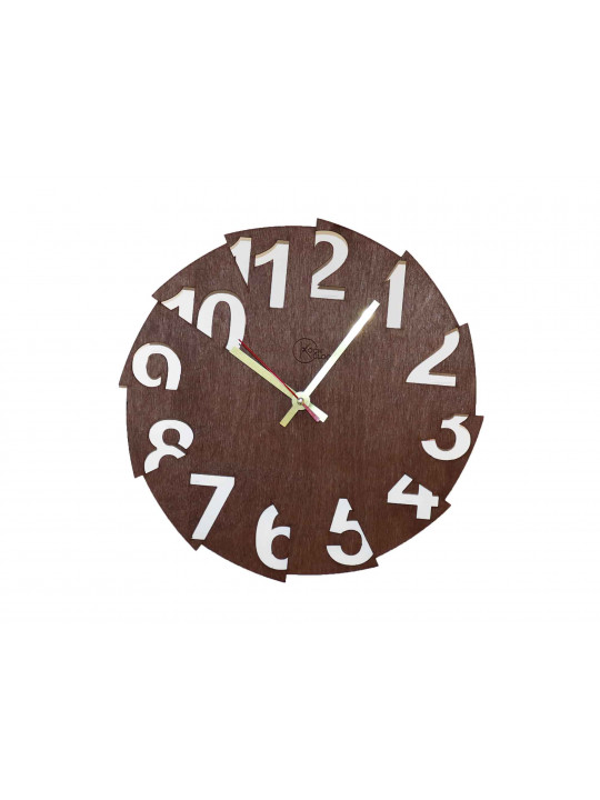 Wall clock KOCH 748106 BROWN 
