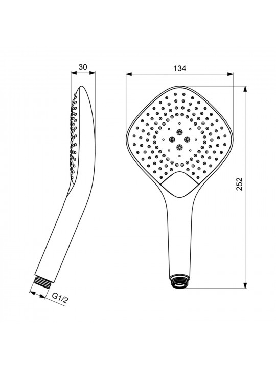 Shower-tap IDEAL STANDARD IRAIN EVO JET H/SPRAY 3F CHR DIAMOND (B1760AA)