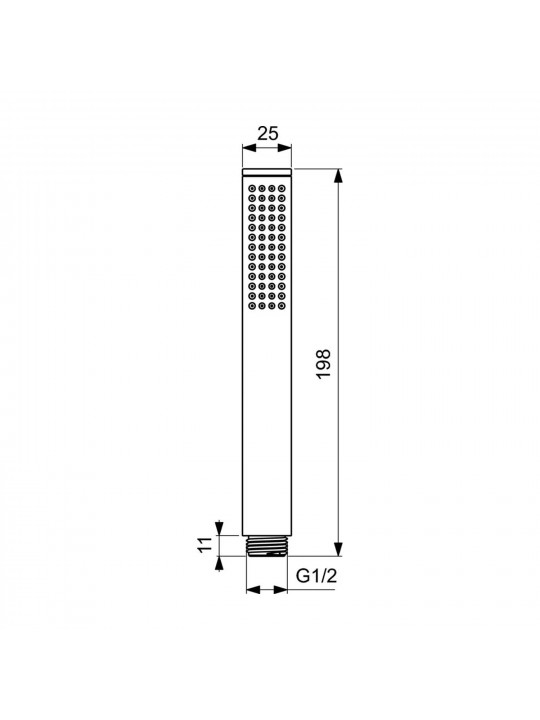 Душ-кран IDEAL STANDARD IRAIN STICK HANDSHOWER SBLK (BC774XG)