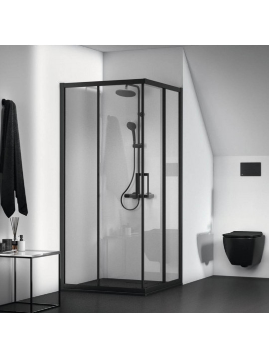 Shower cabin-pedestal IDEAL STANDARD ULTRAFLAT NEW SHT 90X90 SQR BLACK SILK (T4467V3)