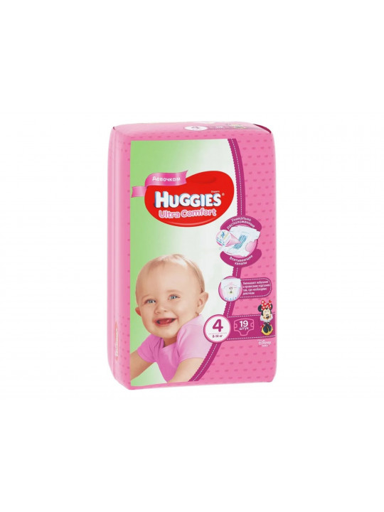 Diaper HUGGIES ULTRA COMFORT GIRLS N4(8KG) 19PC (543567) 