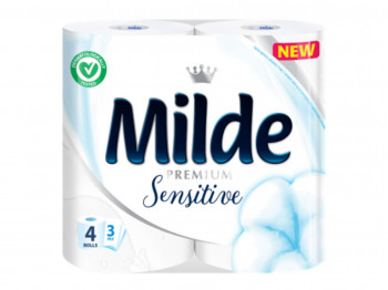 Toilet paper MILDE PREMIUM SENSITIVE 4PCS (035487) 