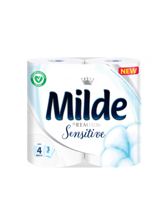 Туалетная бумага MILDE PREMIUM SENSITIVE 4PCS (035487) 