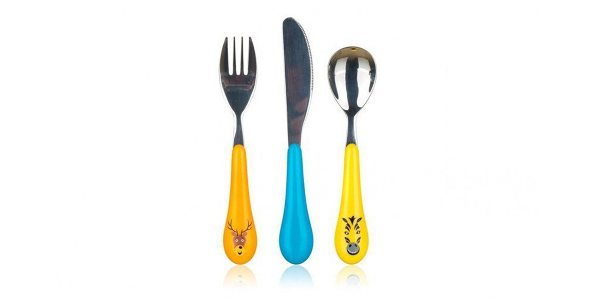 Table cutlery BANQUET 41109043 KIDS SET ZOO  3PC 