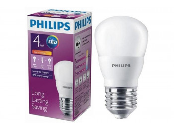 լամպ PHILIPS LED BULB-4-40W-E27-3000K-230V-P45(484906) 