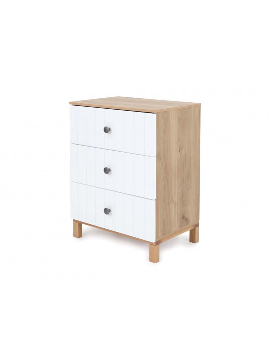 Chest of drawer RANT TRADE BAMBOO 64см 3 ящ. CLOUD WHITE ЦБ-0015636
