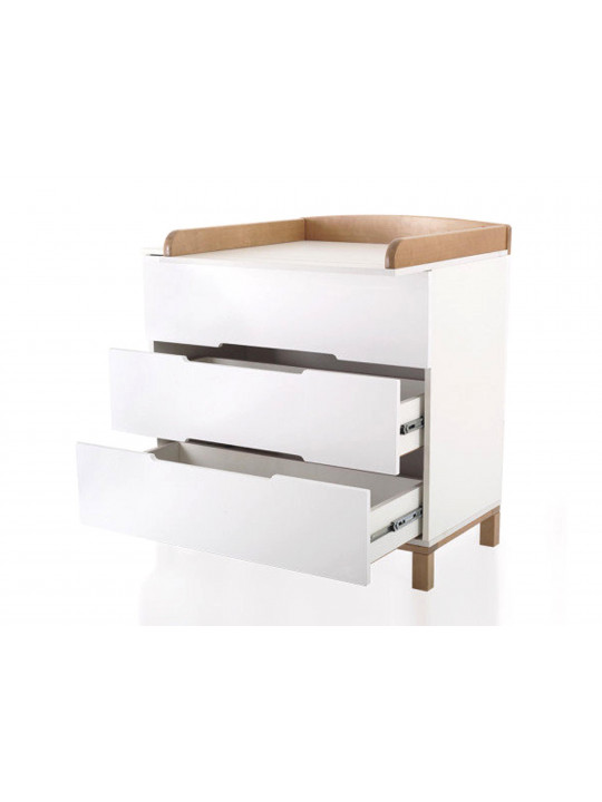 Chest of drawer RANT TRADE INDY 84см 3 ящ. CLOUD WHITE ЦБ-0013478