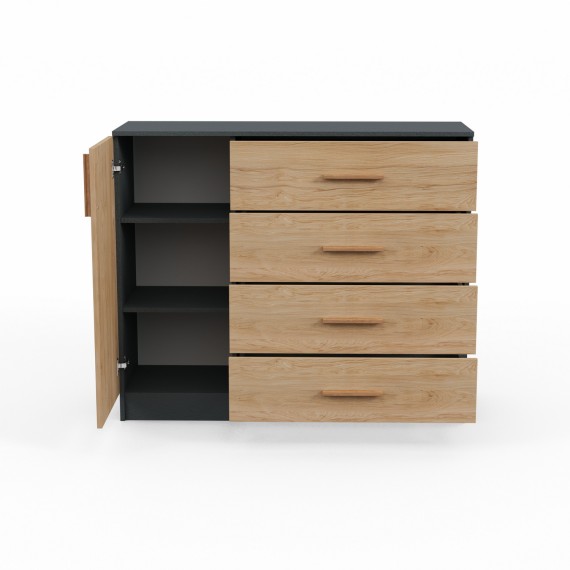 Chest of drawer HOBEL SCD 124 0164/K086 (4) 