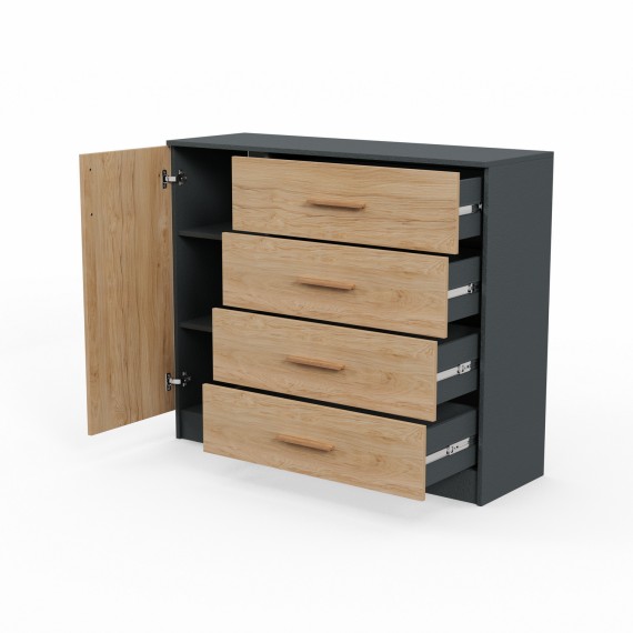 Chest of drawer HOBEL SCD 124 0164/K086 (4) 