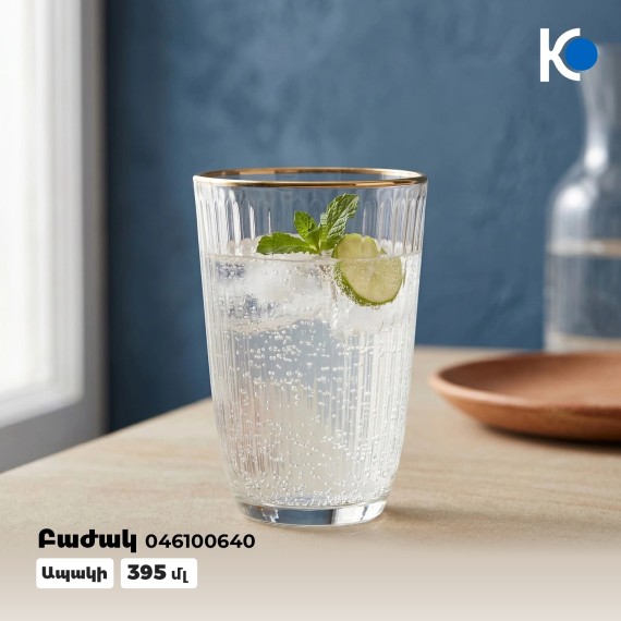 Բաժակ KOOPMAN 046100640 GLASS 395ML (053297)