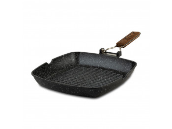 Frypan NAVA 10-008-001 STONE  NATURE GRILL FOLDING HANDLE 28CM 