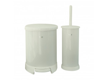 Դույլ LIMON 129808 WITH TOILET BRUSH WHITE (507667) 