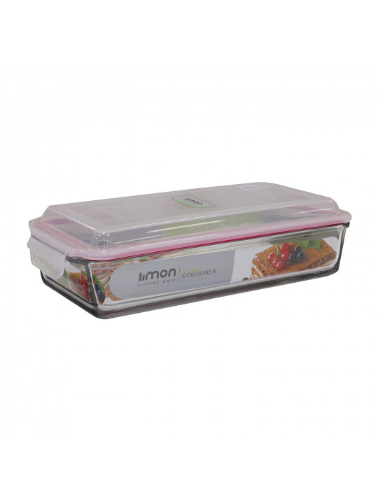 Пищевые контайнеры LIMON 205035 GLASS W/LID 1.4L (905113) 