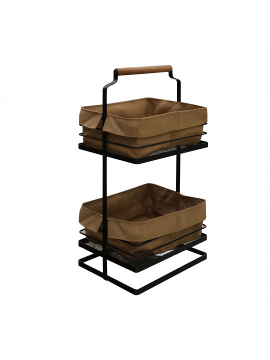 Box and baskets LIMON 232400 METAL BLACK POTATO & ONINON RACK 2 FLOOR (909180) 