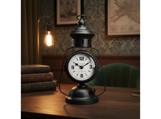 Table clock KOOPMAN 30CM BLACK (AAE338280)