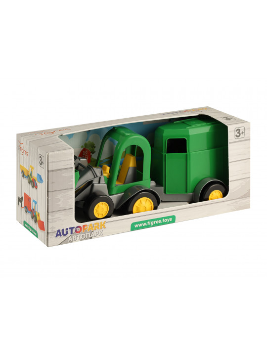 Transport TIGRES 39349 Трактор-багги с ковшом и прицепом в коробке 