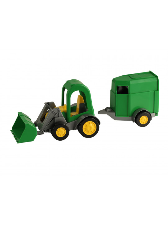 Transport TIGRES 39349 Трактор-багги с ковшом и прицепом в коробке 