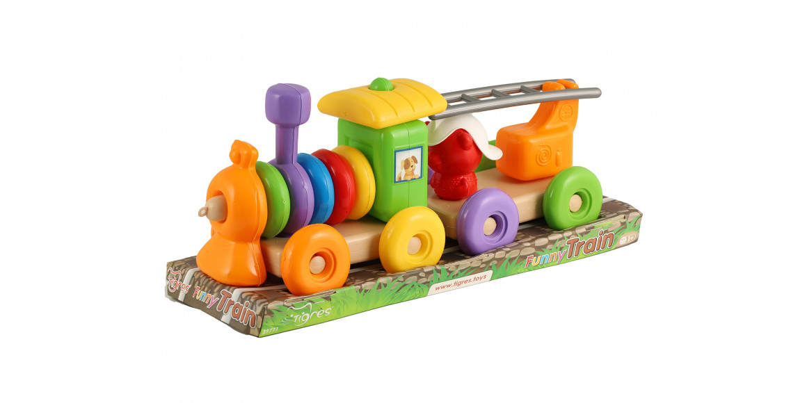 Baby toy TIGRES 39771 Паровозик Funny train 23 эл. 