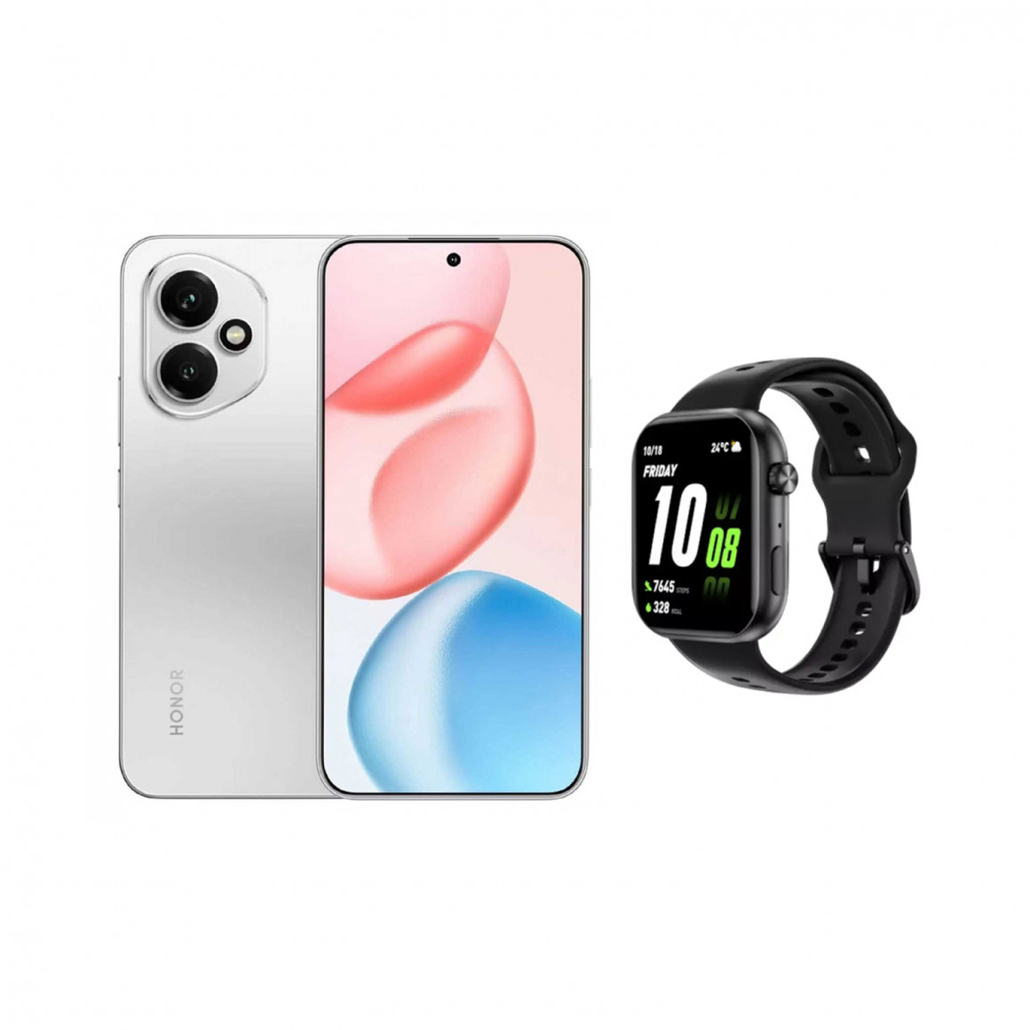 Смартфон HONOR 400 DNY-NX9 12GB 512GB (Meteor Silver)+Watch 2i (5109BURK)