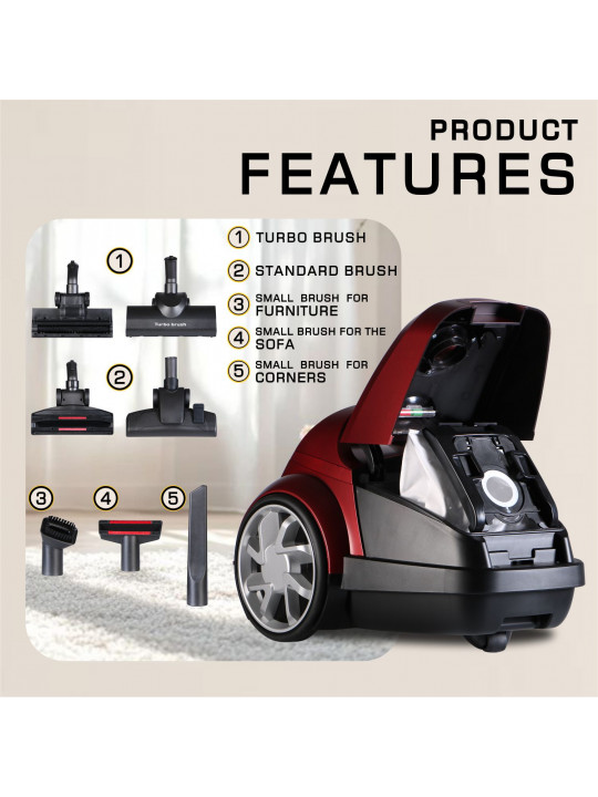 Vacuum cleaner BERG VC1569R 