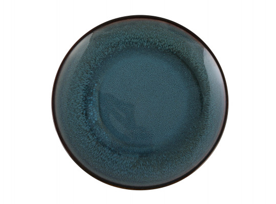 Plate LAROSE CYRLW-01-B REACTIVE COLOR GLAZE OCEAN BLUE DINNER 26CM 