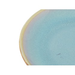 Plate LAROSE CYRLW-02-A REACTIVE COLOR GLAZE BLUE DESSERT 20CM 