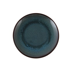 Plate LAROSE CYRLW-02-B REACTIVE COLOR GLAZE OCEAN BLUE DESSERT 20CM 