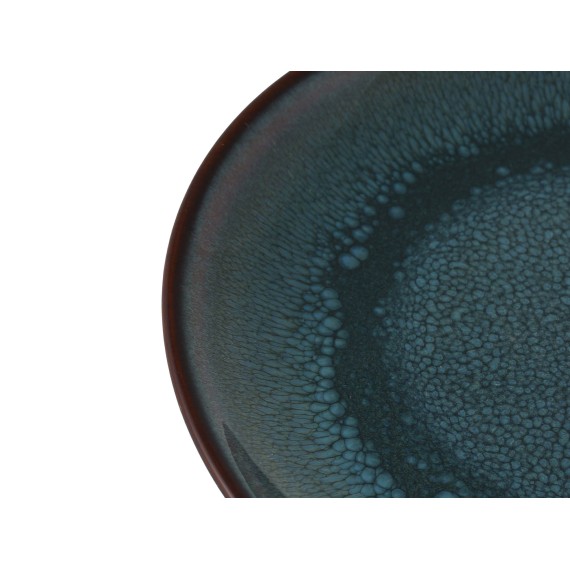 Тарелка LAROSE CYRLW-02-B REACTIVE COLOR GLAZE OCEAN BLUE DESSERT 20CM 