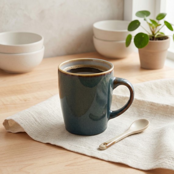 Cup LAROSE CYRLW-05-A REACTIVE COLOR GLAZE BLUE 400ML 