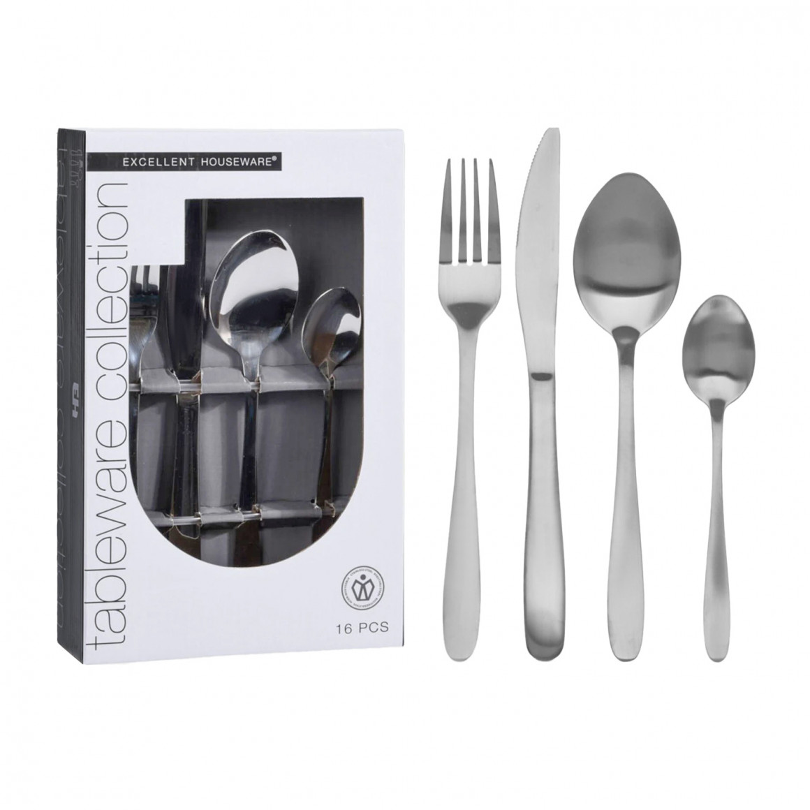 Սեղանի դանակ-պատառաքաղ KOOPMAN CC4000080 CUTLERY SET 16PCS (370256)