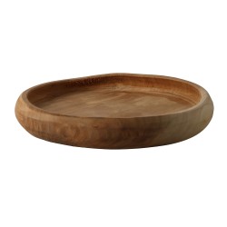 Fruit vase KOOPMAN J11302530 WOOD DIA 30X5CM (158046)