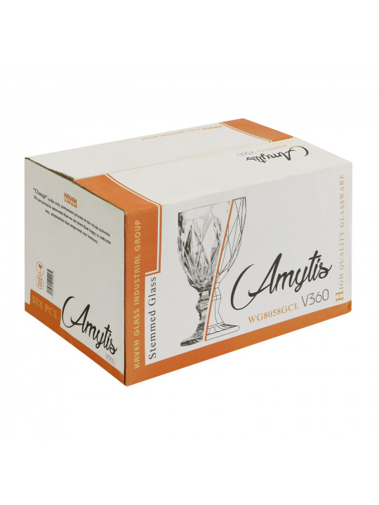 Cups set AMYTIS WG8058GCL 360ML 