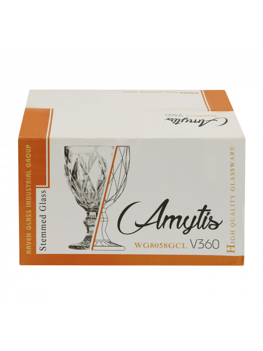 Cups set AMYTIS WG8058GCL 360ML 