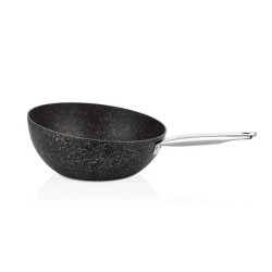 Frypan FALEZ BLN3030 BLACK LINE S.S HANDLE BOMERANG WOK PAN 30CM 
