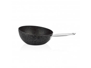 Сковорода FALEZ BLN3030 BLACK LINE S.S HANDLE BOMERANG WOK PAN 30CM 