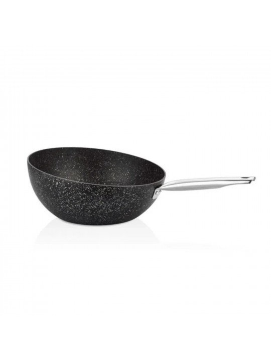 Թավա FALEZ BLN3030 BLACK LINE S.S HANDLE BOMERANG WOK PAN 30CM 
