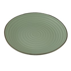 Тарелка LAROSE YYHX-01 CIRCLE EMBOSSMENT LIGHT GREEN DINNER 26CM 