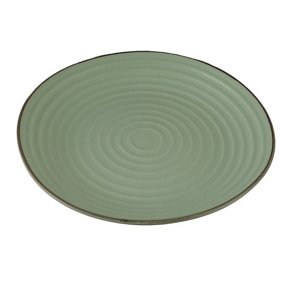 Ափսե LAROSE YYHX-01 CIRCLE EMBOSSMENT LIGHT GREEN DINNER 26CM 