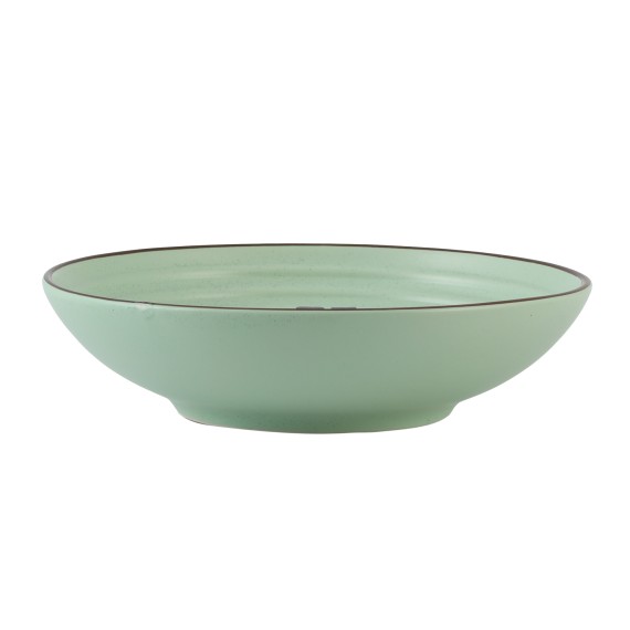 Тарелка LAROSE YYHX-03 CIRCLE EMBOSSMENT LIGHT GREEN SOUP 20CM 