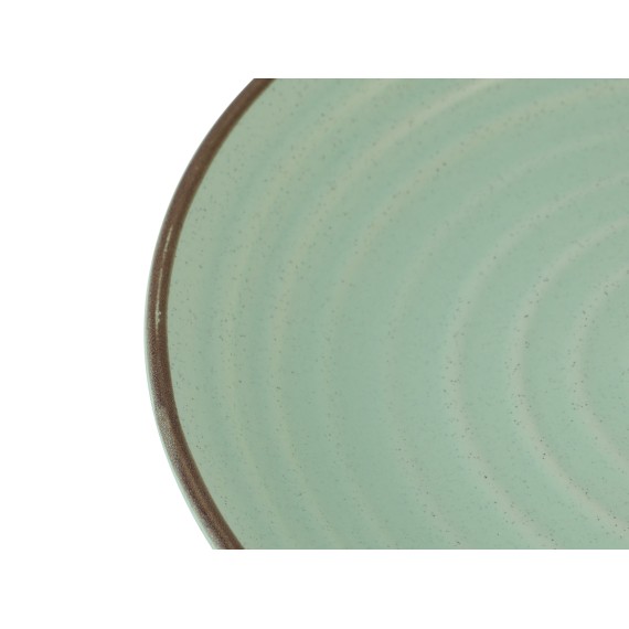 Тарелка LAROSE YYHX-02 CIRCLE EMBOSSMENT LIGHT GREEN DESSERT 20CM 