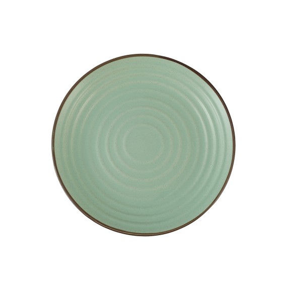 Тарелка LAROSE YYHX-02 CIRCLE EMBOSSMENT LIGHT GREEN DESSERT 20CM 