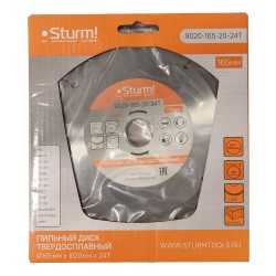 Отрезной диск STURM 9020-165-20-24T 165 MM (060383-459)