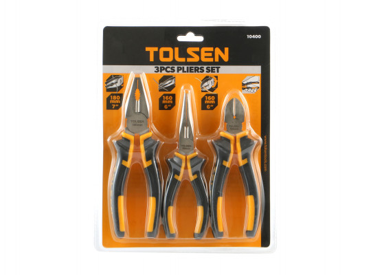 Գործիքների հավաքածու TOLSEN 10400 3PCS 