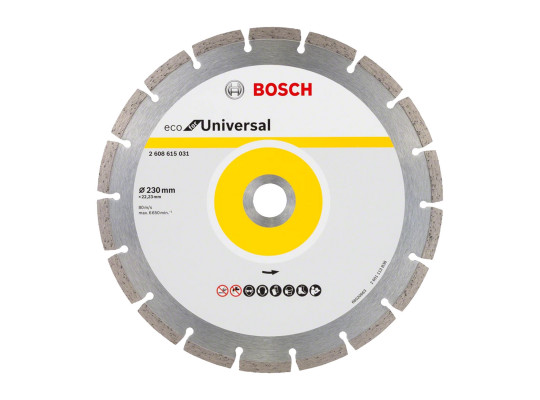 Cutting disk BOSCH 230X22.3 MM 