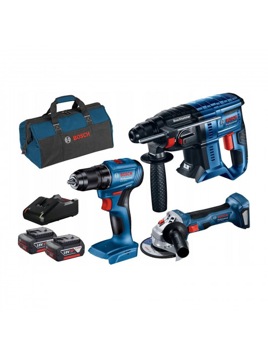 El. tools set BOSCH GSR185LI+GWS180LI+GBH180LI 