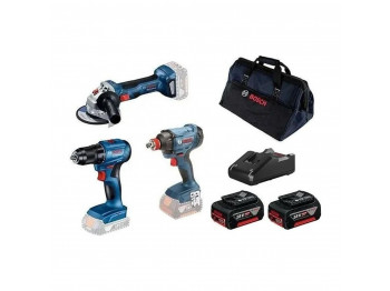 El. tools set BOSCH GSR185LI+GDX180LI+GWS180LI 